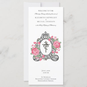 Byzantine Orthodox Catholic Wedding Program 