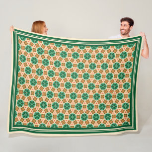 Byzantine Pattern Fleece Blanket