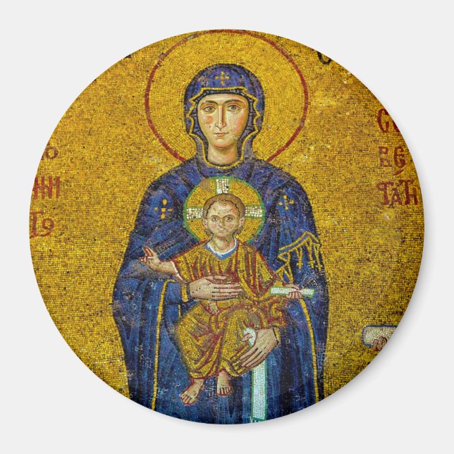Byzantine Saint Mary Theotokos Magnet Hagia Sophia (Front)