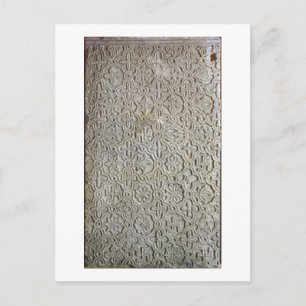 Byzantine slab with cruciform decoration, 12th-14t postcard