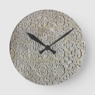 Byzantine slab with cruciform decoration, 12th-14t round clock