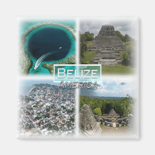 BZ0011 America, Belise, Great Blue Hole, Fridge Magnet