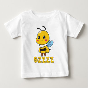 BZZZZ Cute Childrens Bees for Kids - Cartoon Bee Baby T-Shirt