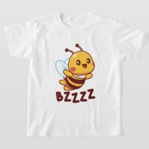 BZZZZ Cute Childrens Bees for Kids - Cartoon Bee T-Shirt