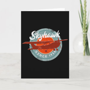 C172 Skyhawk Vintage Retro Airplane Flying Pilot G Card