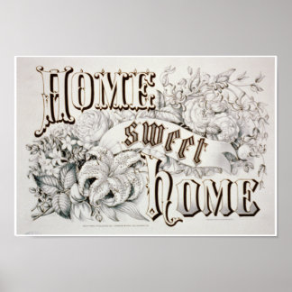 c1874 "Home Sweet Home" RePro Print