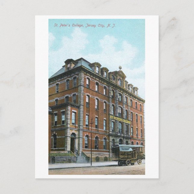 c1910 St Peter's College, Jersey City, New Jersey Postcard (Front)