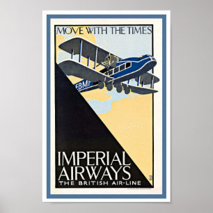 c1930s TRAVEL POSTER IMPERIAL AIRWAYS