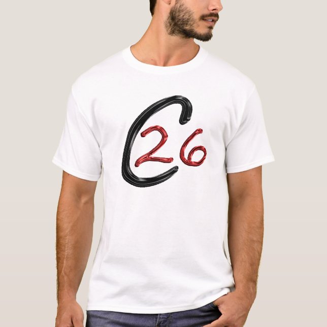 C26 White T-Shirt (Front)