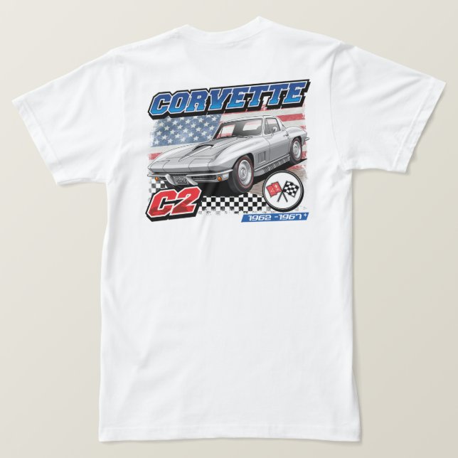 C2 Corvette - 2-Sided Men's T-Shirt (Design Back)