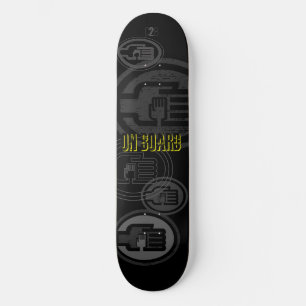 C2B: ON BOARD 8 1/2" Black Skateboard Deck