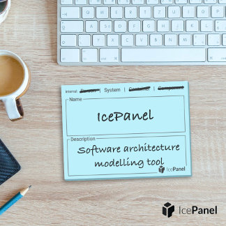 C4 model stickies by IcePanel [Internal type] Post-it Notes