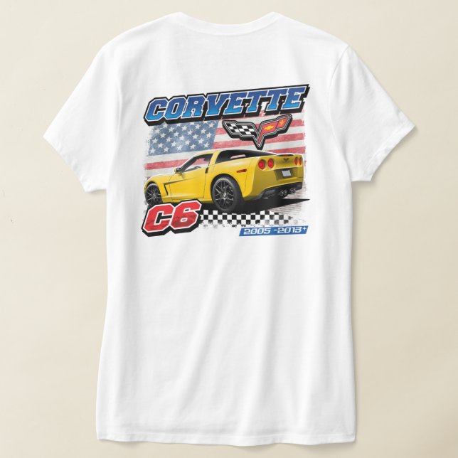 C6 Corvette - 2-Sided Women's T-Shirt (Laydown Back)