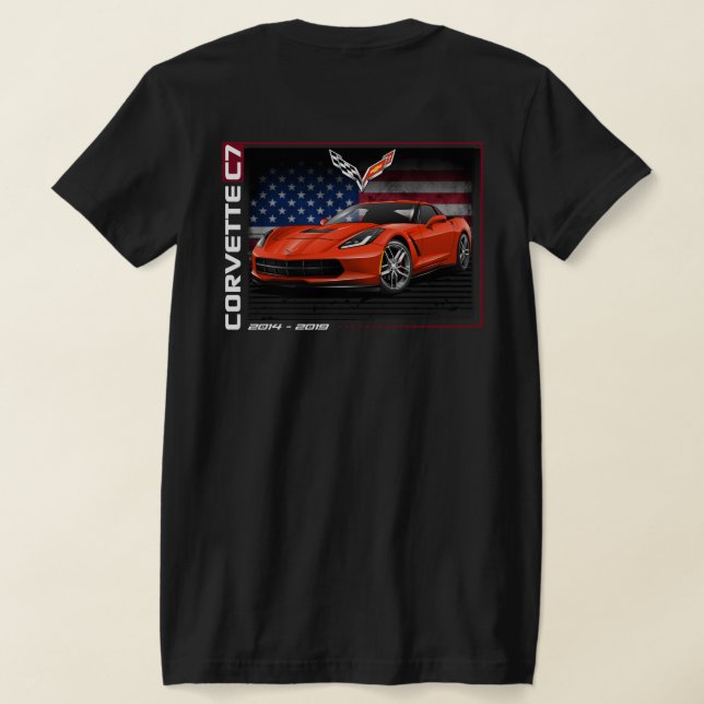 C7 Corvette - 2-Sided Women's T-Shirt (Laydown Back)