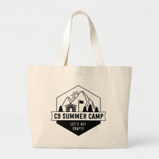 C9 Summer Camp 2022 Logo Large Tote Bag