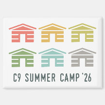 C9 Summer Camp 2026 Cabin Magnet