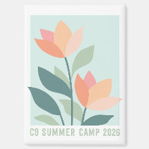 C9 Summer Camp 2026 Flower Magnet