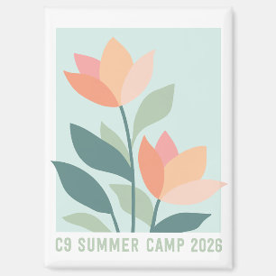 C9 Summer Camp 2026 Flower Magnet