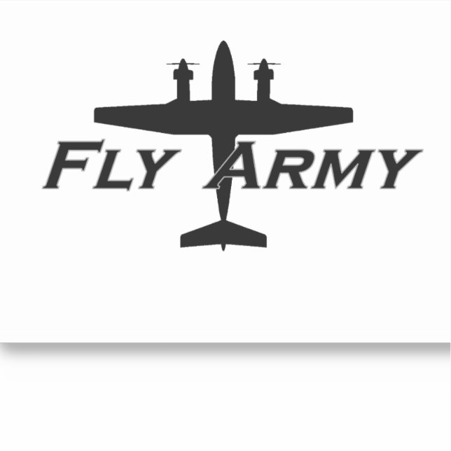 C-12 King Air Army Fixed-Wing Sticker (Front)