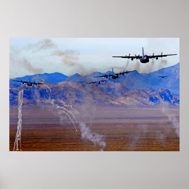 C-130 Flare Diversion. Poster (Front)