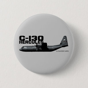 C-130 Hercules 6 Cm Round Badge