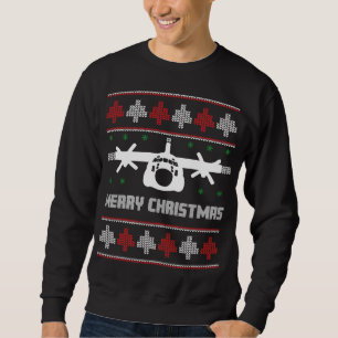 C-130 Hercules Aeroplane Ugly Christmas Sweater
