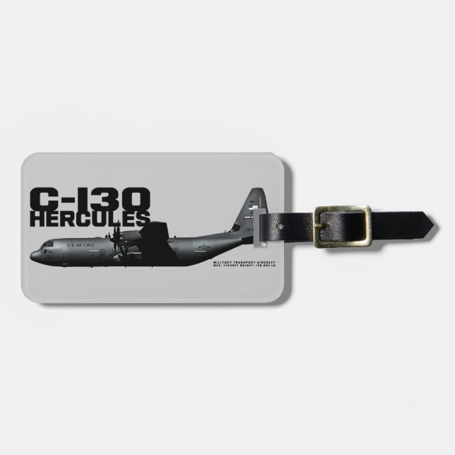C-130 Hercules Luggage Tag (Front Horizontal)