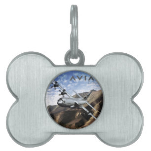 C-130 HERCULES Military Aeroplane Pet Tag