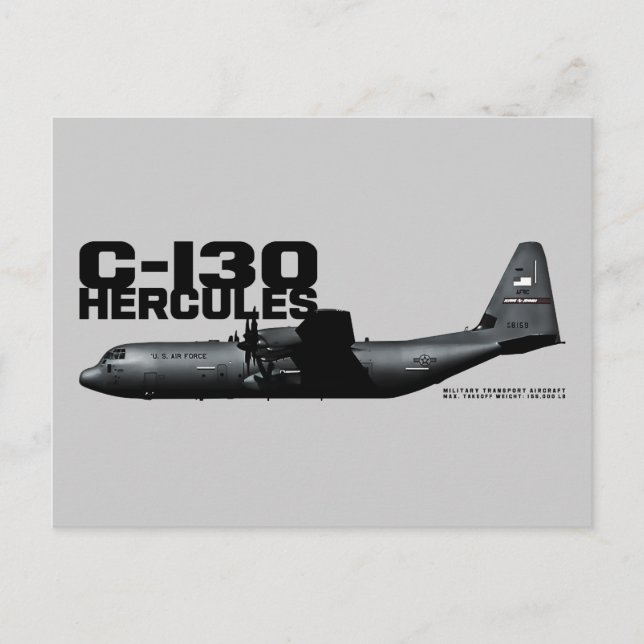 C-130 Hercules Postcard (Front)