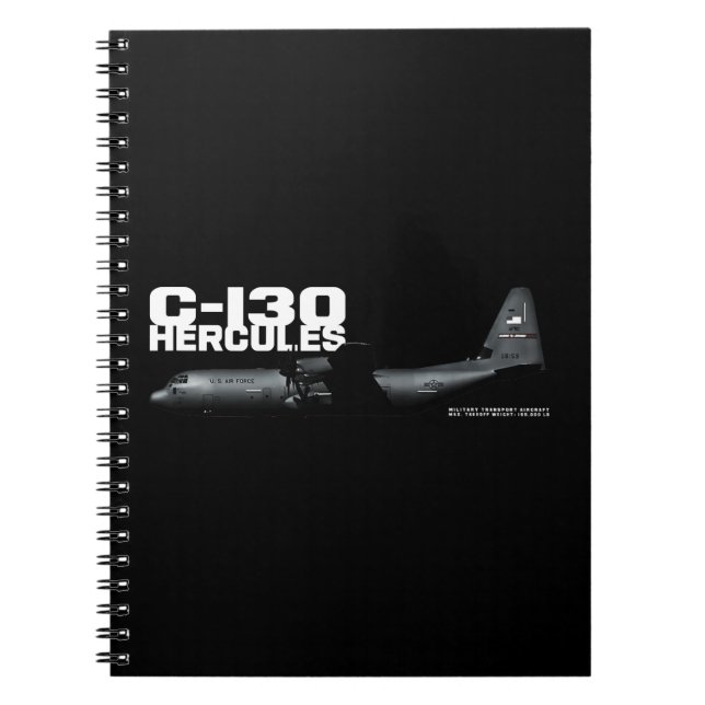 C-130 Hercules Spiral Notebook (Front)