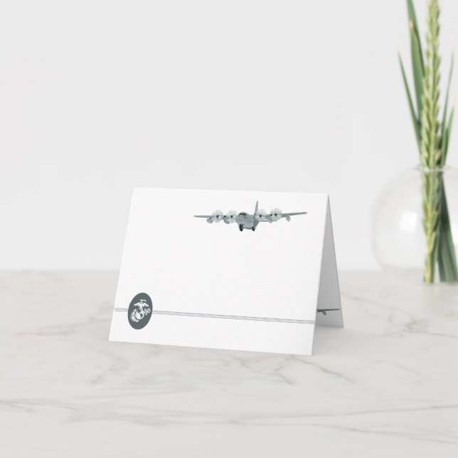 C-130 USMC Aviation Notecard (Front)