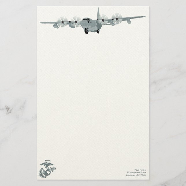 C-130 USMC Aviation Stationery (Front)