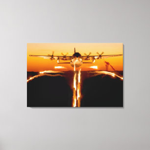 C-130H HERCULES 24x36 Canvas Print