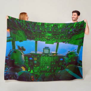 C-130H HERCULES FLEECE BLANKET