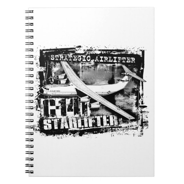 C-141 Starlifter Notebook Spiral Photo Notebook (Front)