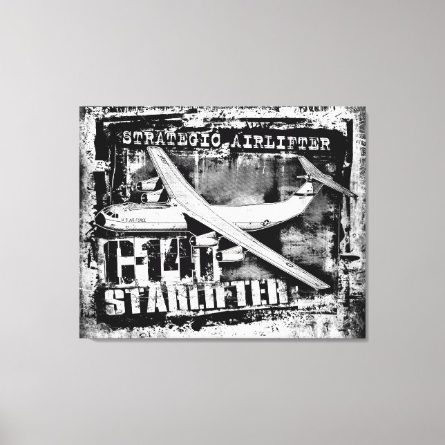 C-141 Starlifter Stretched Canvas Print (Front)