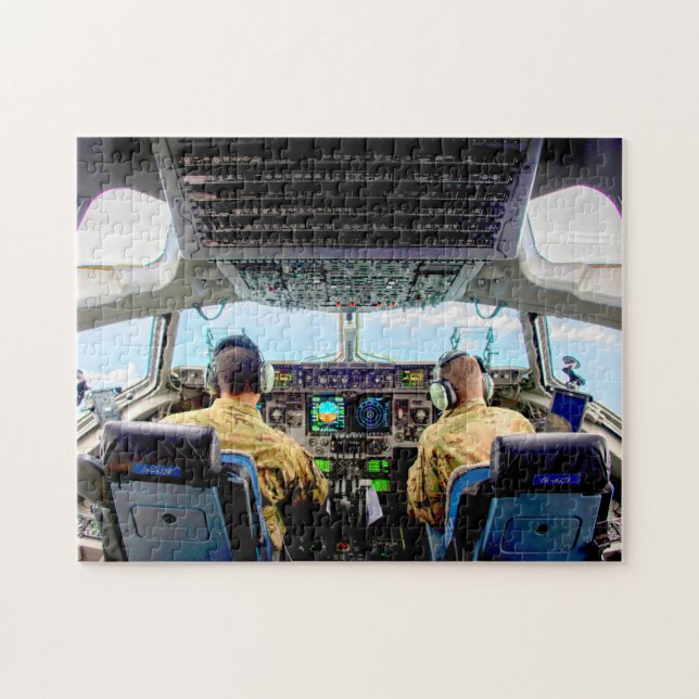 C-17 GLOBEMASTER III COCKPIT (11x14 INCH) Jigsaw Puzzle (Horizontal)