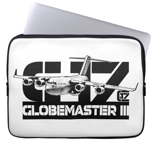 C-17 Globemaster III Laptop Sleeve Electronics Bag (Front)