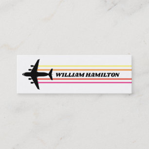 C-17 Pilot Retro Stripe Skinny Business Card
