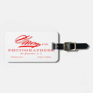 C. 1870 Napoleon Sarony, American Photographer Luggage Tag