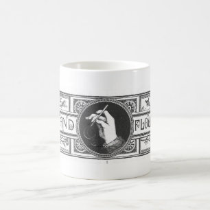 c.1880s PEN FLOURISH VINTAGE! OLD! QUAINT! Coffee Mug