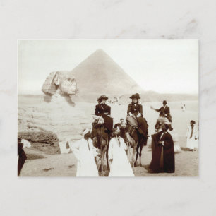 C. 1885 Americans in Egypt Postcard