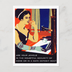C. 1915 Are Your Jewels Safe Postcard