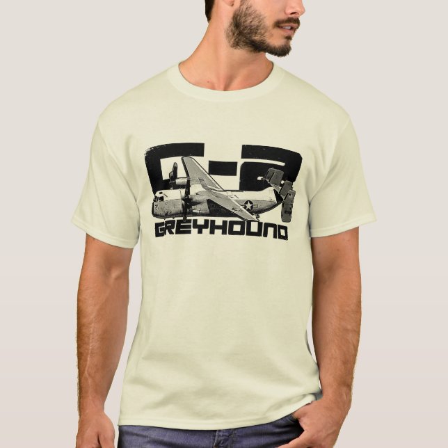 C-2 Greyhound Men's Basic T-Shirt (Front)