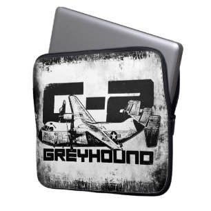 C-2 Greyhound Neoprene Laptop Sleeve 13 inch