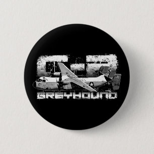C-2 Greyhound Round Button