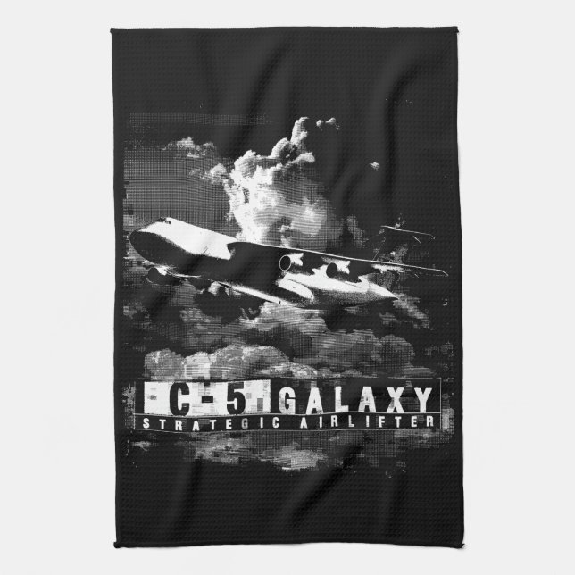 C-5 Galaxy Tea Towel (Vertical)