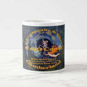 C and O Canal Great Allegheny Gap CyclingBicycled Large Coffee Mug