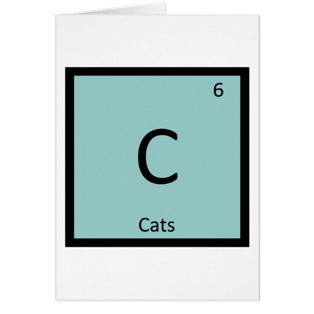 C - Cats Chemistry Periodic Table Feline Element (Front)