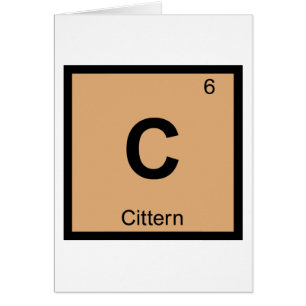C - Cittern Music Chemistry Periodic Table Symbol